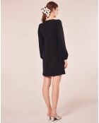 Robe en crêpe acier
