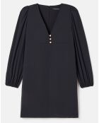 Robe en crêpe acier