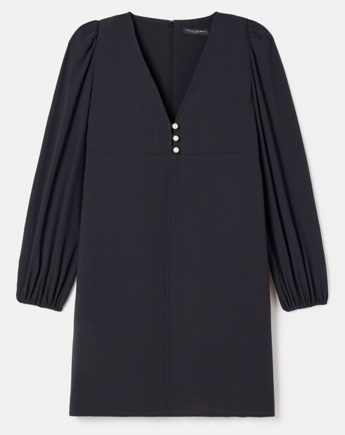 Robe en crêpe acier