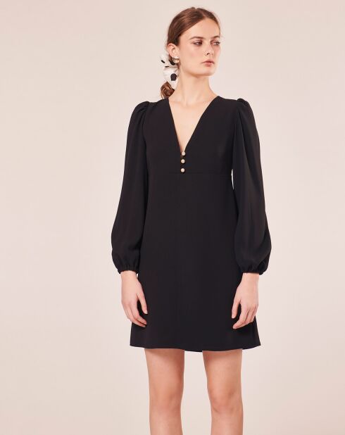 Robe en crêpe acier