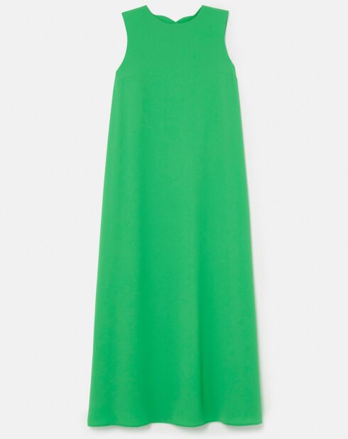 Robe en crêpe verte
