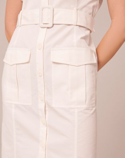 Robe en coton blanche