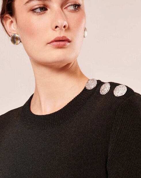 Robe en Laine mélangée irisée acier