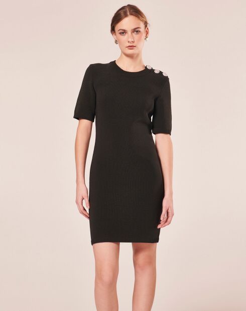 Robe en Laine mélangée irisée acier