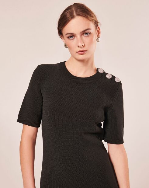 Robe en Laine mélangée irisée acier