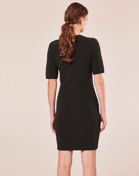 Robe en Laine mélangée irisée acier