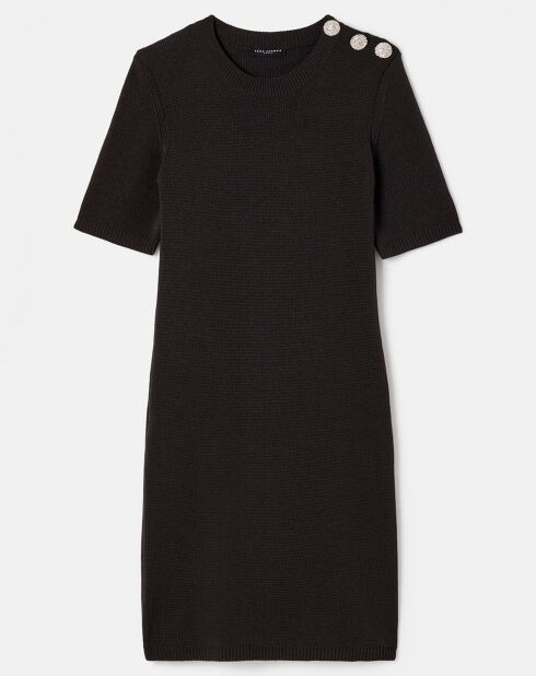 Robe en Laine mélangée irisée acier