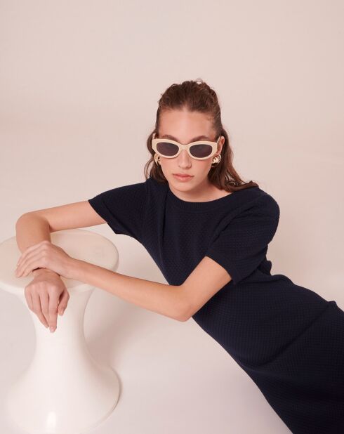 Robe en maille fantaisie nocturne