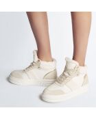 Baskets en Cuir Cleo beiges