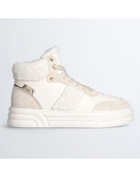 Baskets en Cuir Cleo beiges