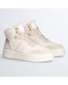 Baskets en Cuir Cleo beiges