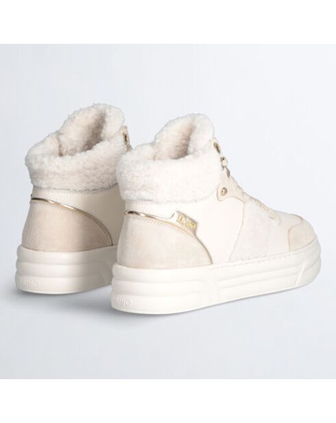 Baskets en Cuir Cleo beiges