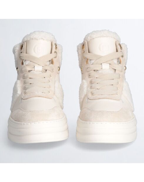 Baskets en Cuir Cleo beiges