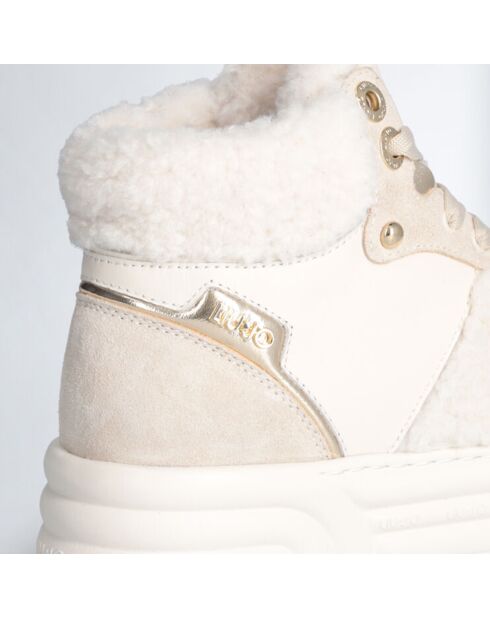 Baskets en Cuir Cleo beiges