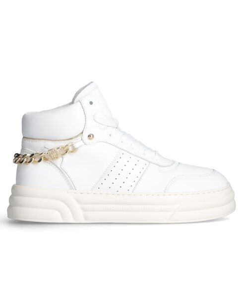 Baskets en Cuir Cleo blanches