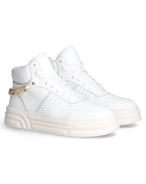 Baskets en Cuir Cleo blanches