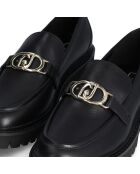 Mocassins en Cuir Cora noirs