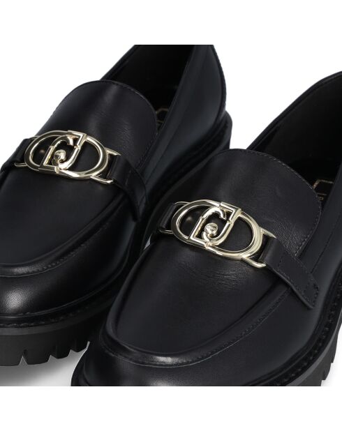 Mocassins en Cuir Cora noirs