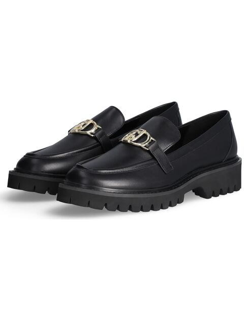 Mocassins en Cuir Cora noirs