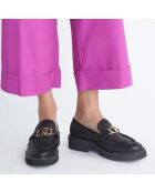 Mocassins en Cuir Cora noirs