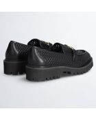 Mocassins en Cuir Cora noirs