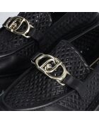 Mocassins en Cuir Cora noirs