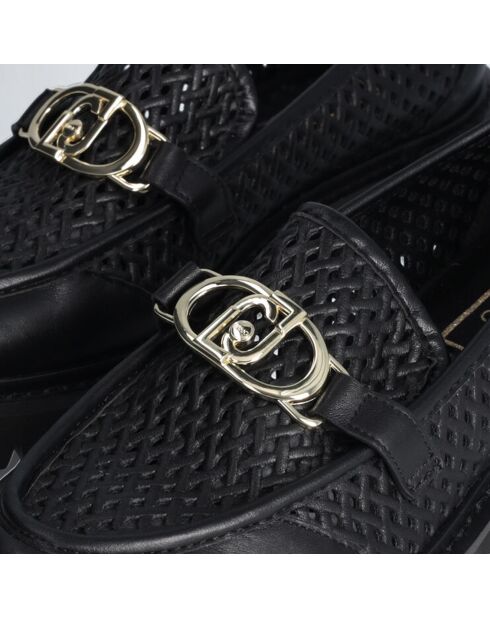 Mocassins en Cuir Cora noirs