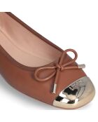 Ballerines en Cuir Dafne marron