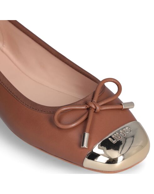 Ballerines en Cuir Dafne marron