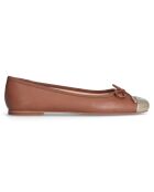 Ballerines en Cuir Dafne marron