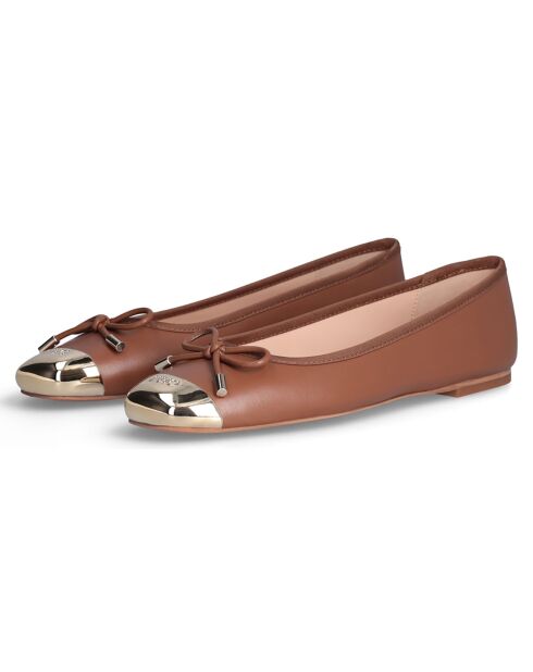Ballerines en Cuir Dafne marron