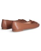Ballerines en Cuir Dafne marron