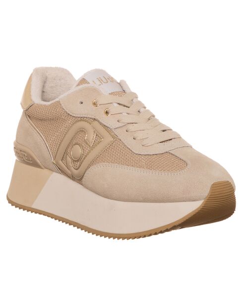 Baskets en Cuir Dreamy beiges