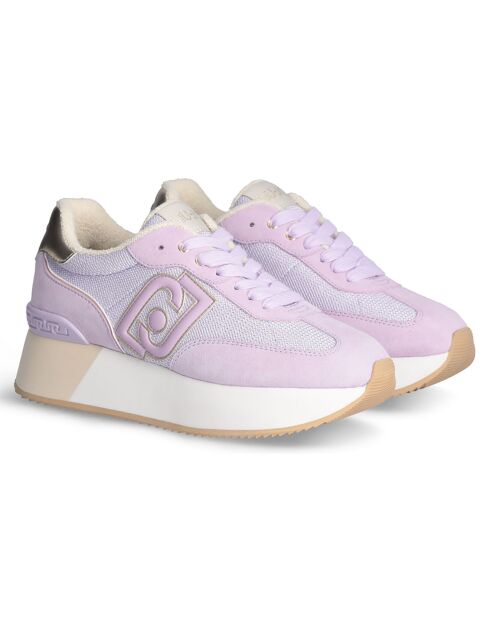 Baskets en Cuir Dreamy lilas
