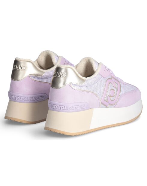 Baskets en Cuir Dreamy lilas