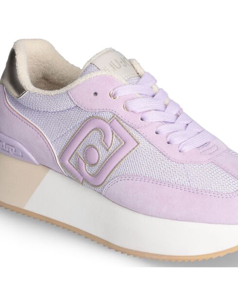 Baskets en Cuir Dreamy lilas