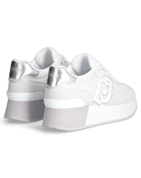Baskets en Cuir Dreamy blanc/argenté