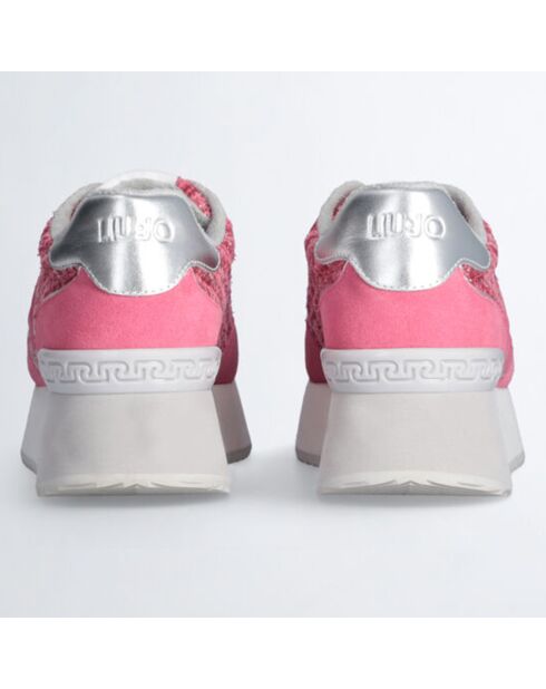 Baskets en Cuir Dreamy fuchsia