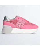 Baskets en Cuir Dreamy fuchsia