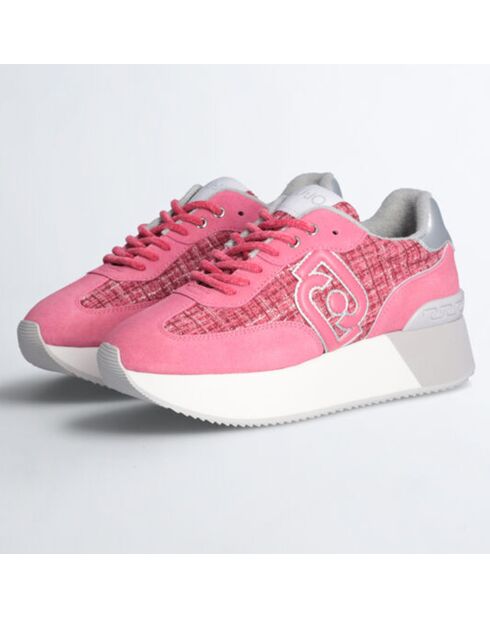 Baskets en Cuir Dreamy fuchsia