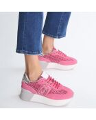Baskets en Cuir Dreamy fuchsia