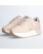 Baskets en Cuir Dreamy pêche