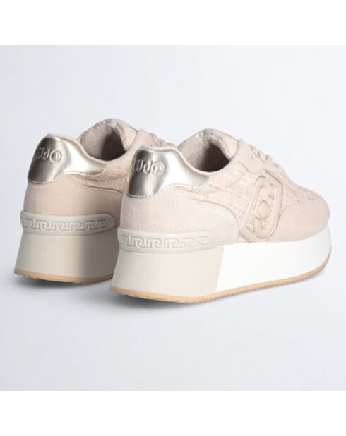 Baskets en Cuir Dreamy pêche