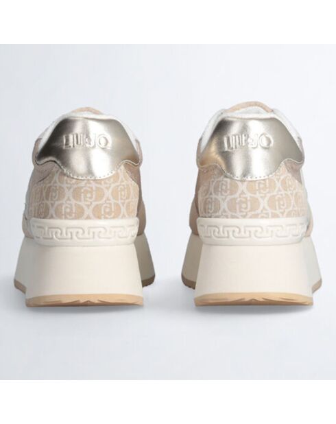 Baskets en Cuir Dreamy pêche