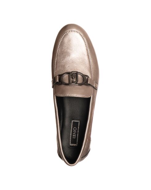 Mocassins en Cuir Emel moka