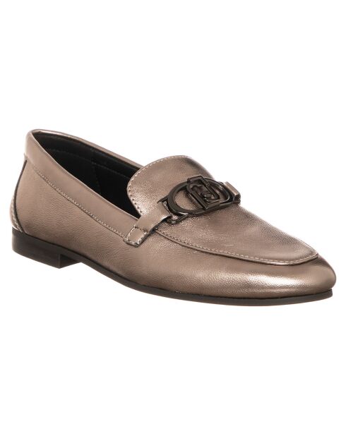 Mocassins en Cuir Emel moka