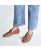 Mocassins en Cuir Emel marron
