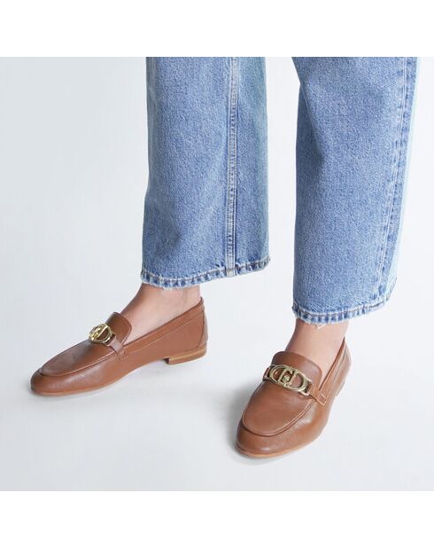 Mocassins en Cuir Emel marron