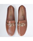 Mocassins en Cuir Emel marron