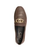 Mocassins en Cuir Emel marron foncé